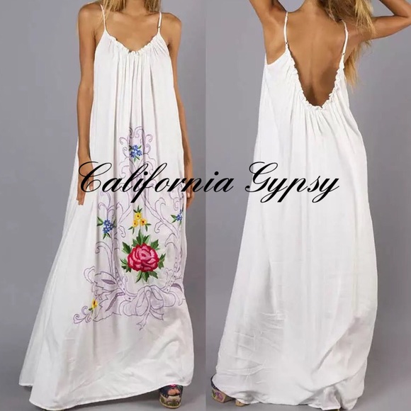 UNBRANDED Dresses & Skirts - RESTOCKING🎉Unicorn Gypsy Embroidered Maxi Dress